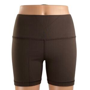 Aritzia TNA Brown High Rise Yoga Workout Gym Running Athletic Biker Shorts Sz S